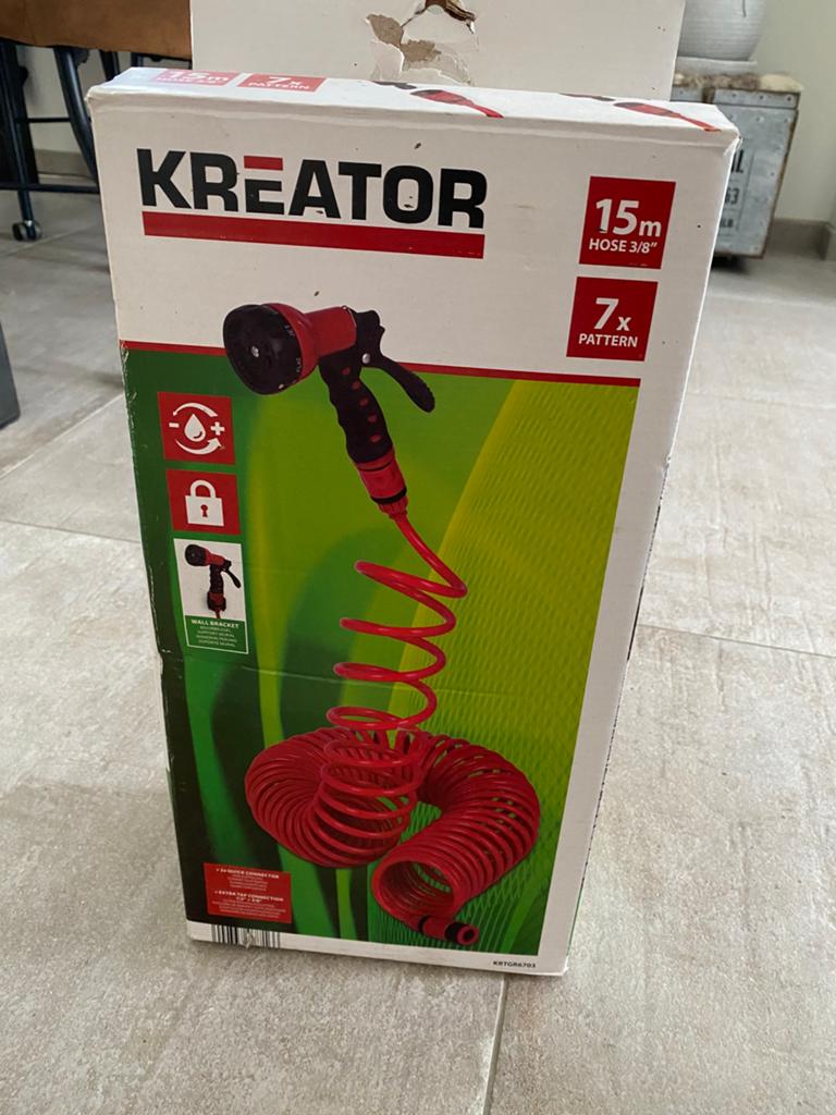 Spiraalslang 15 meter, Tuin en Terras, Tuinslangen, Ophalen of Verzenden, Zo goed als nieuw, Tuinslang