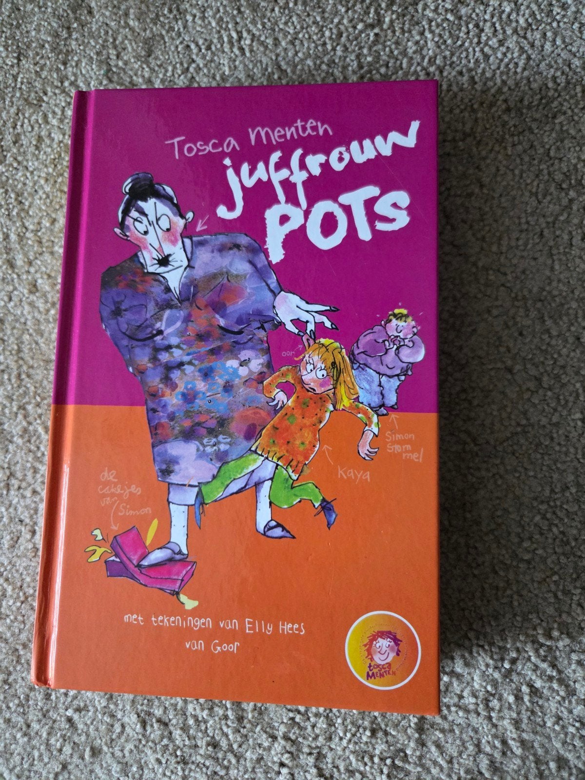 Juffrouw Pots - Tosca Menten (Kinderboek), Ophalen of Verzenden, Zo goed als nieuw, Tosca Menten, Fictie algemeen