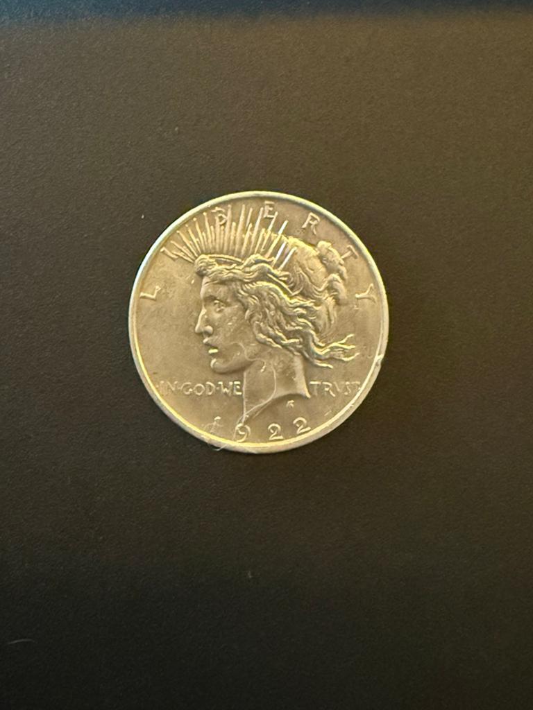 1922 Morgan Peace Dollar Extremely Fine, Ophalen of Verzenden, Noord-Amerika, Zilver