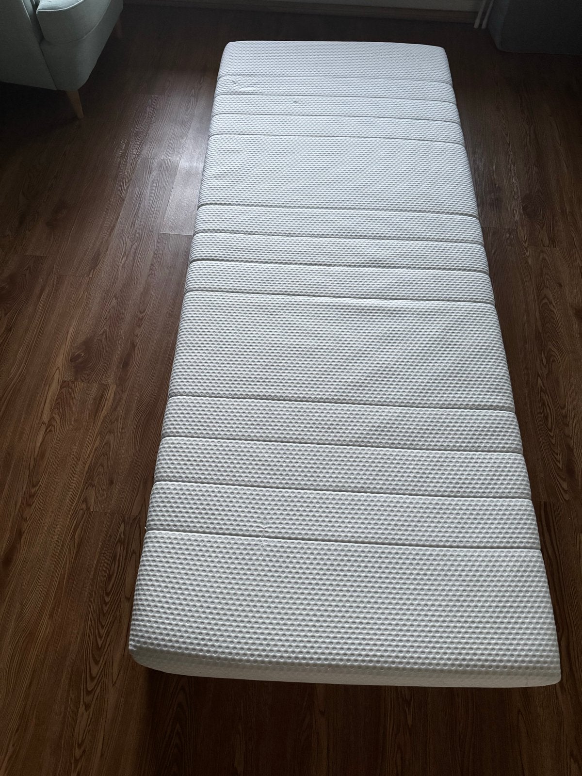 IKEA Foammatras 80 x 200 cm, wit, zo goed als nieuw, Ophalen, Eenpersoons, Zo goed als nieuw, 80 cm