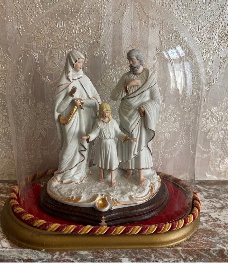Antieke biscuit porseleinen Heilige Familie, Antiek en Kunst, Antiek | Religie, Ophalen