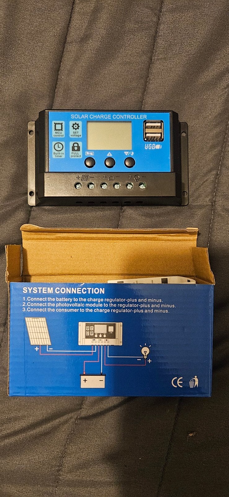 Solar laadregelaar 12/24V, Ophalen, Nieuw