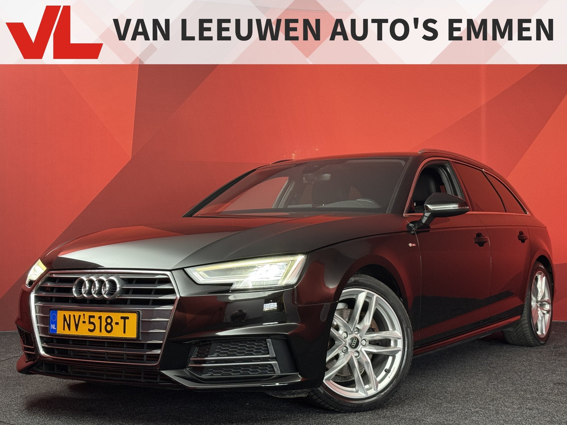 Audi A4 Avant 2.0 TFSI ultra Sport S line Edition | Half led, Auto's, Gebruikt, 1984 cc, 1435 kg, Zwart