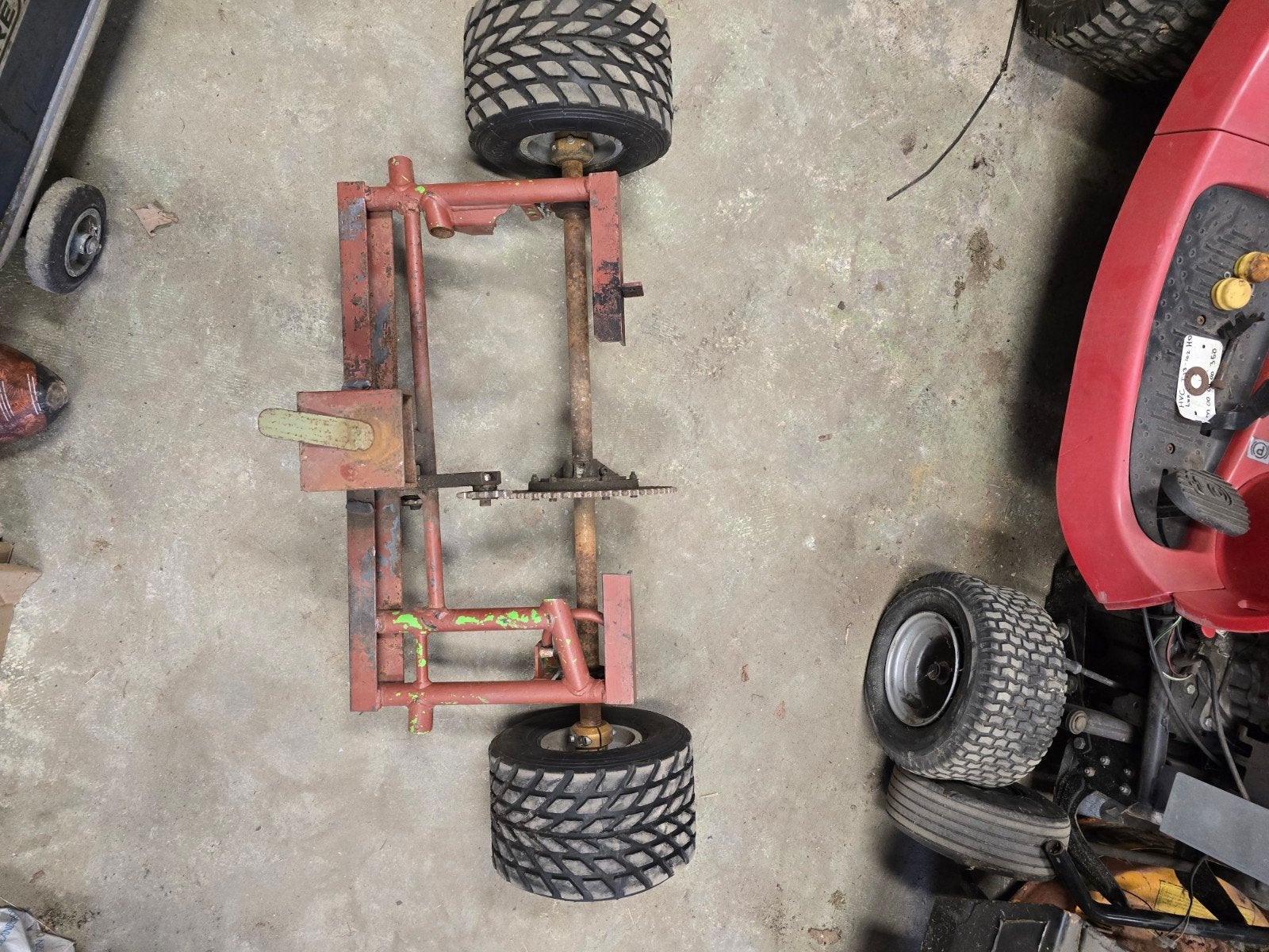As voor kart, Ophalen
