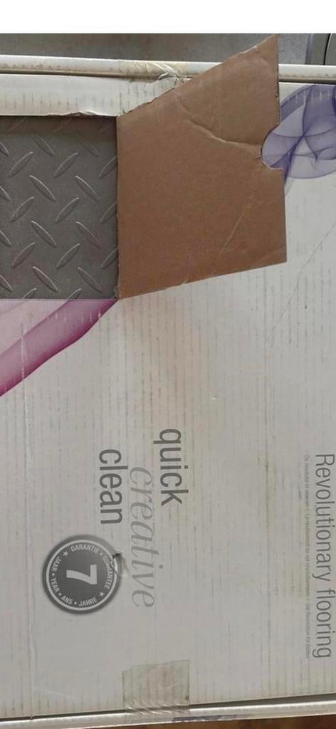 Flexxfloors grijze PVC tegels zelfklevend - 20m2, Ophalen, Nieuw, Minder dan 50 cm, 10 m² of meer