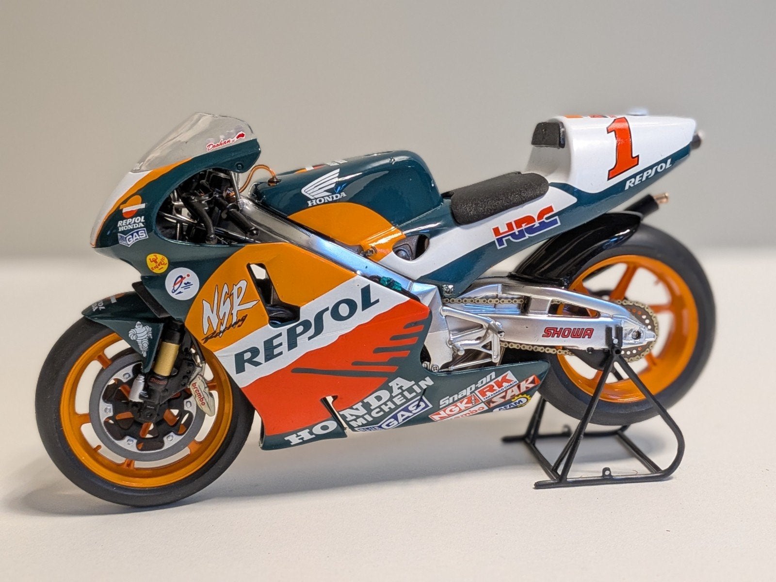 Honda NSR500 - Michael Doohan - Repsol Honda - GP500, Hobby en Vrije tijd, Ophalen of Verzenden, Nieuw, 1:9 t/m 1:12, Motor