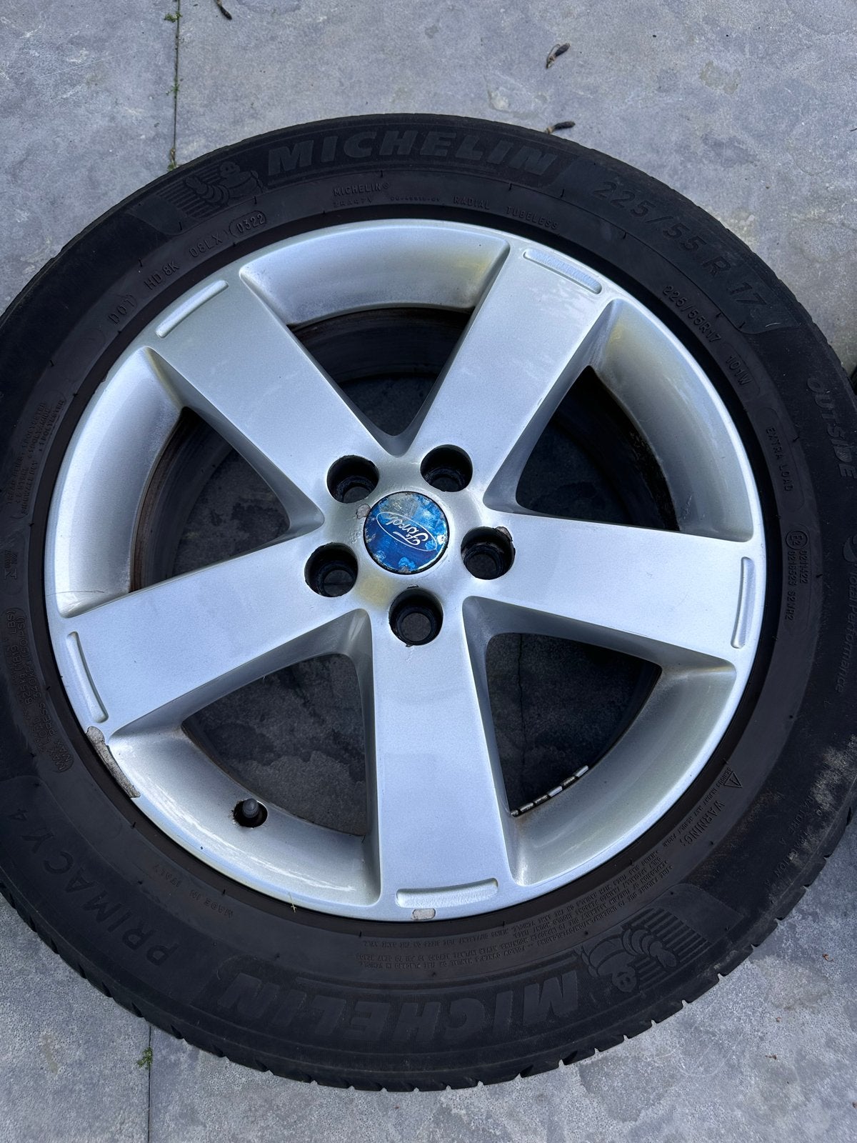 Ford S-Max 17 inch lichtmetalen velgen met banden, Ophalen, Gebruikt, Banden en Velgen, 17 inch