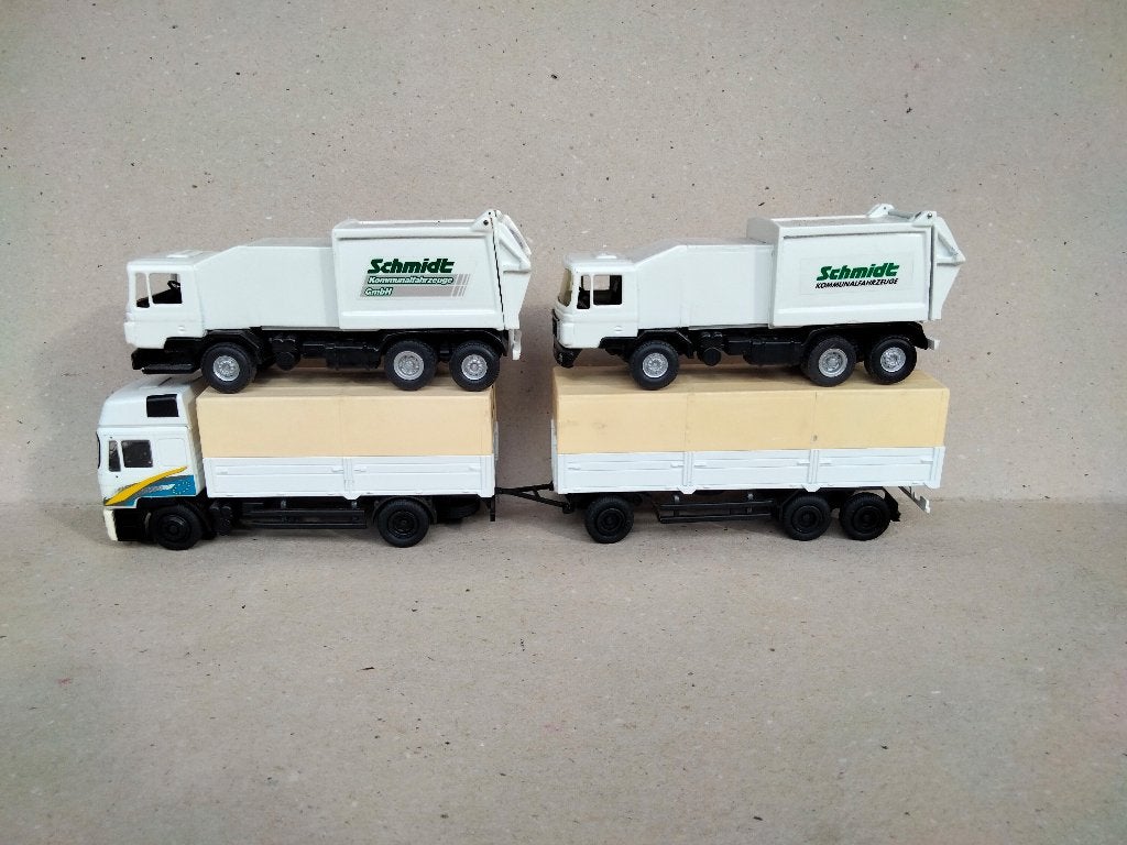 conrad = 3 man truck models, Hobby en Vrije tijd, Ophalen of Verzenden, Gebruikt, Bus of Vrachtwagen, Conrad