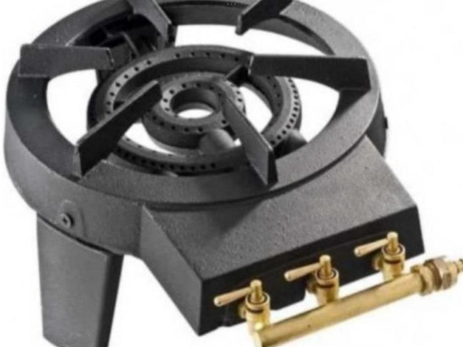 Camping gas cooker gietijzer met 3 brandstanden, Ophalen of Verzenden, Nieuw