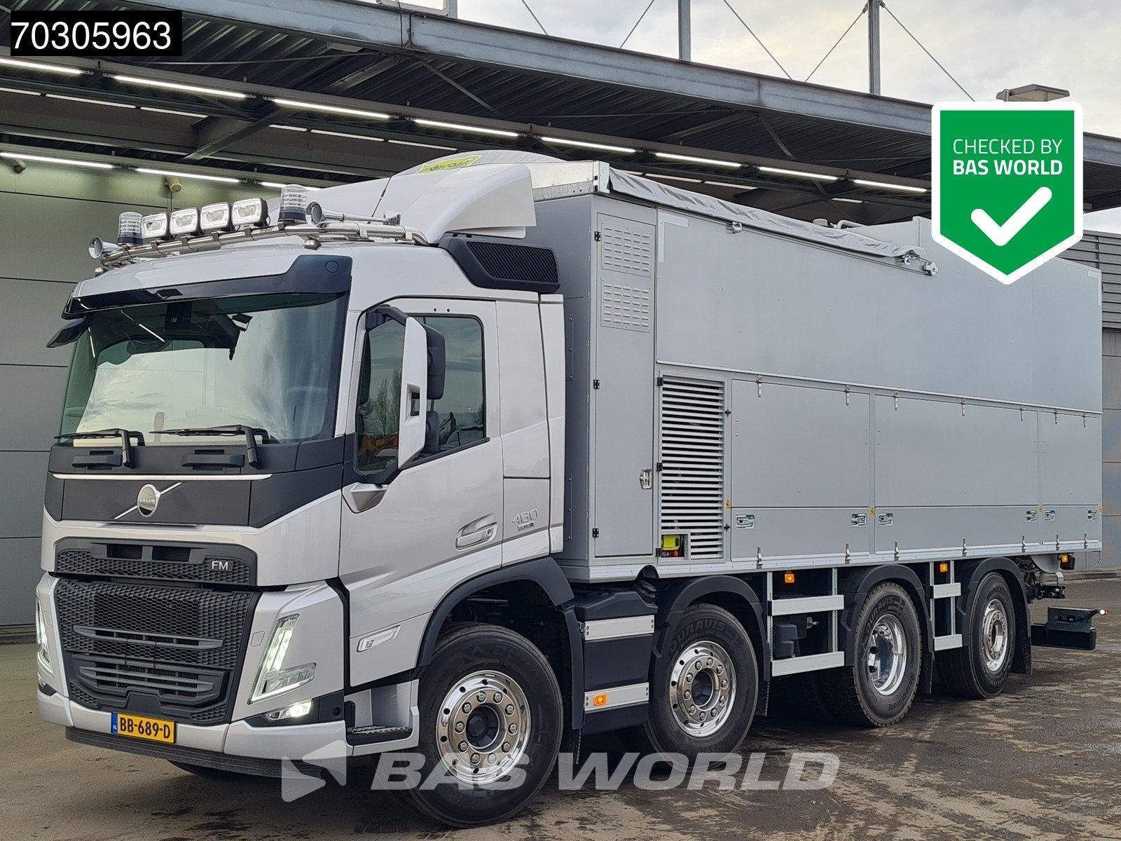 Volvo FM 460 8X2 NEW OVERMAT MSA 13.6.3 TWIN PTO Dry + Liqui, Automaat, Stof, 460 pk, Euro 6