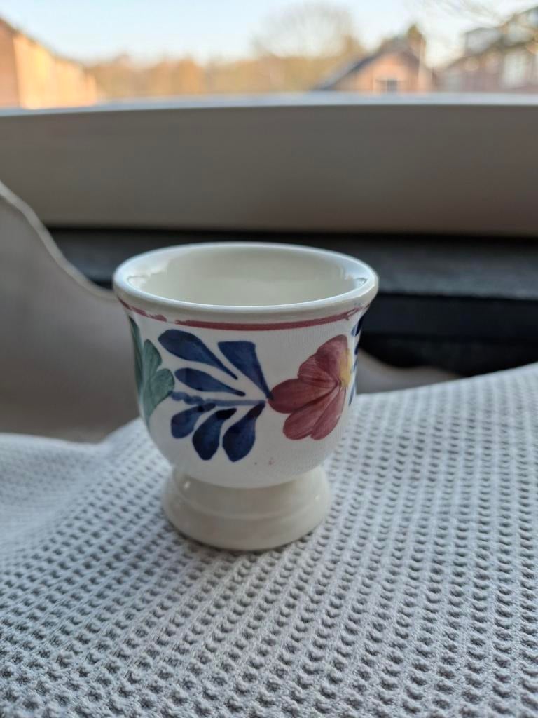 Boerenbont Eierdop - Authentiek Servies, Huis en Inrichting, Keuken | Servies, Gebruikt, Overige typen, Ophalen of Verzenden, Aardewerk