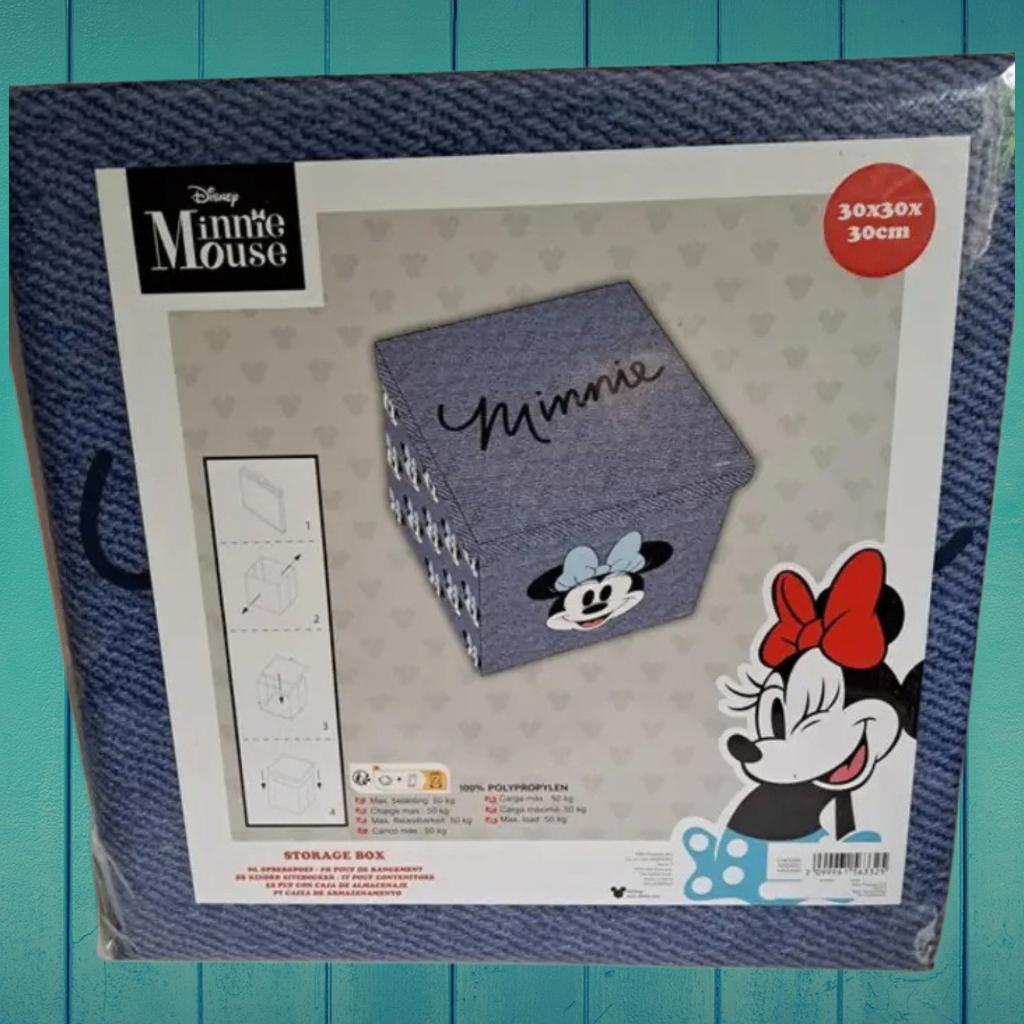 Minnie Mouse opvouwbare Opbergpoef 30x30cm, Kinderen en Baby's, Kinderkamer | Inrichting en Decoratie, Ophalen of Verzenden, Nieuw