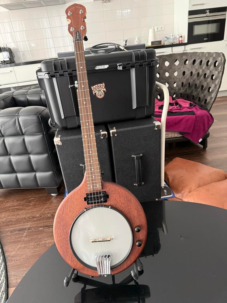 Elektrische vijfsnarige banjo EB 5 - Zo goed als nieuw, Muziek en Instrumenten, Snaarinstrumenten | Banjo's, Ophalen of Verzenden