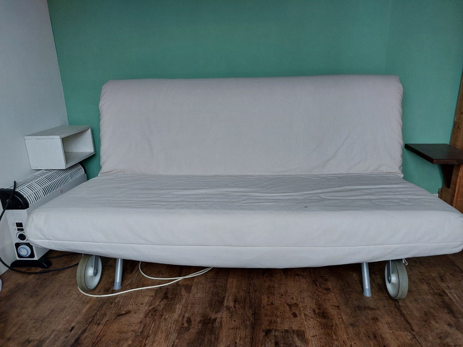 Ikea slaapbank, Ophalen, Zo goed als nieuw, Tweepersoons, 140 cm