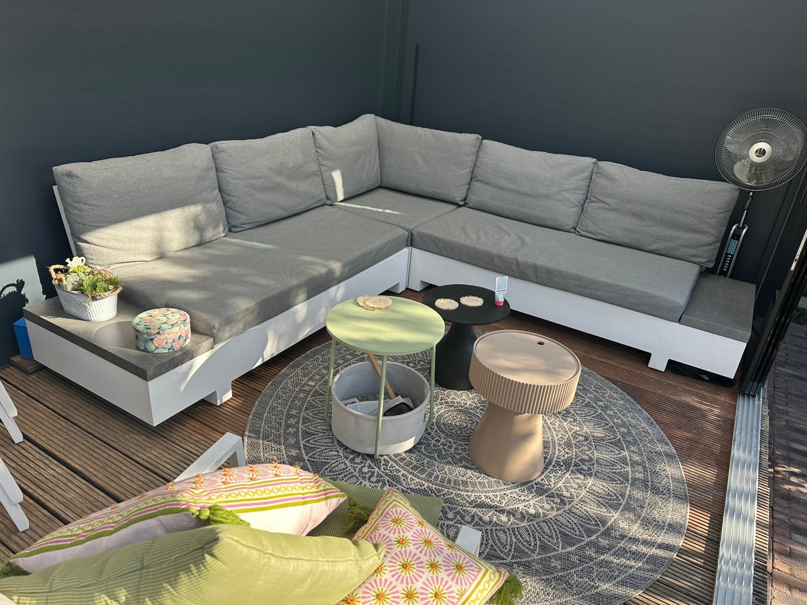 Life loungeset, Tuin en Terras, Tuinsets en Loungesets, Ophalen, Zo goed als nieuw, Aluminium