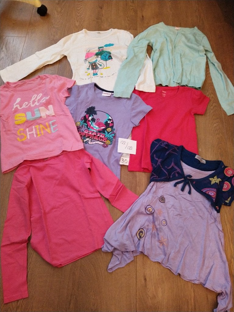 30 - Kleding meisje - Maat 122 / 128, Ophalen of Verzenden, Gebruikt, Maat 128