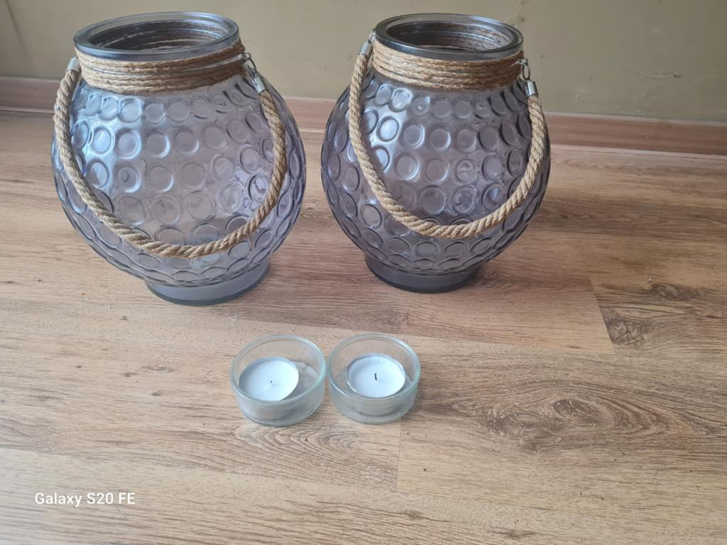 2 Windlichten en meer woonaccessoires accessoires, Overige materialen, Zwart, Ophalen of Verzenden, Zo goed als nieuw