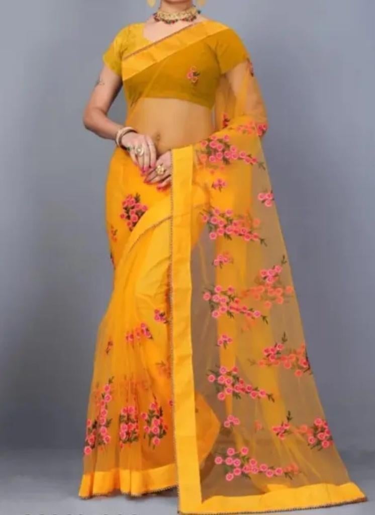 saree/sari, Maat 38/40 (M), Overige typen, Sari/saree, Geel