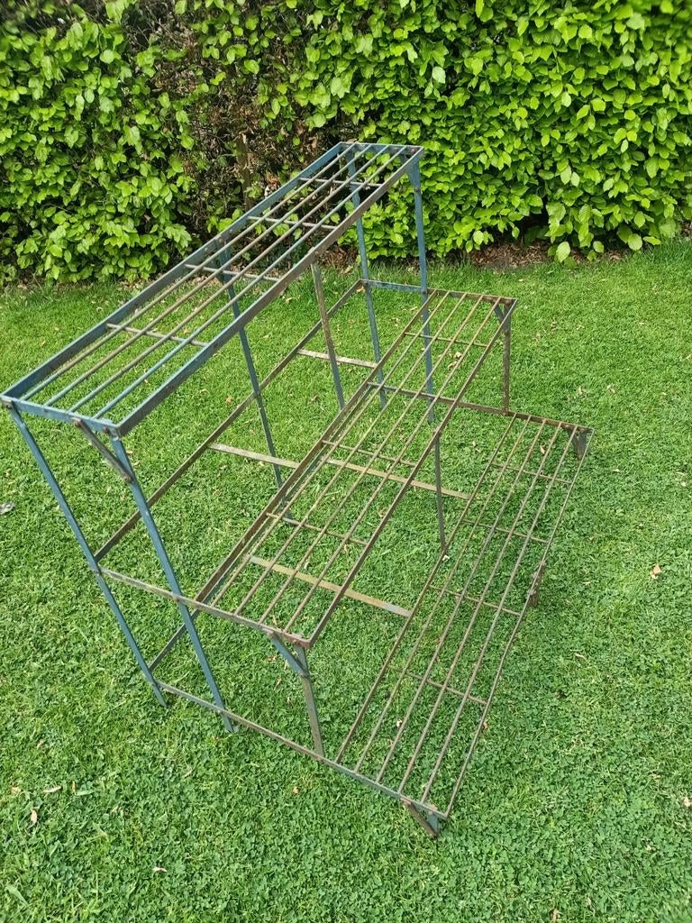 Stevig gebruikt plantenrek - kan nog jaren mee!, Ophalen, Gebruikt, Metaal, 60 tot 100 cm