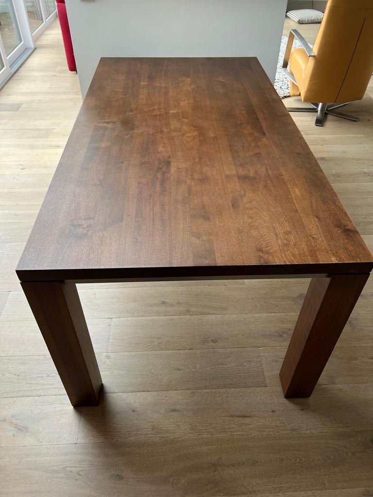 Notenhouten eettafel 90 x 170 cm in goede staat, Huis en Inrichting, Tafels | Eettafels, Ophalen, Gebruikt, 50 tot 100 cm, 150 tot 200 cm
