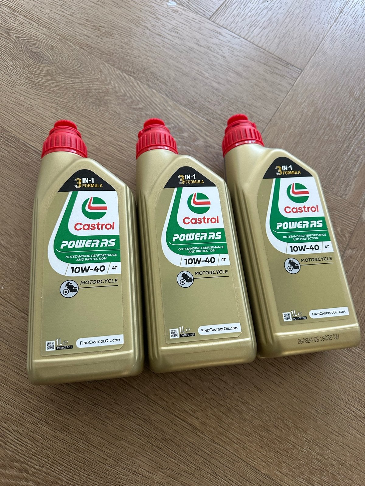 Castrol Power RS 4T 10W-40 Motorolie - 1 Liter Fles, Motoren, Ophalen, Nieuw