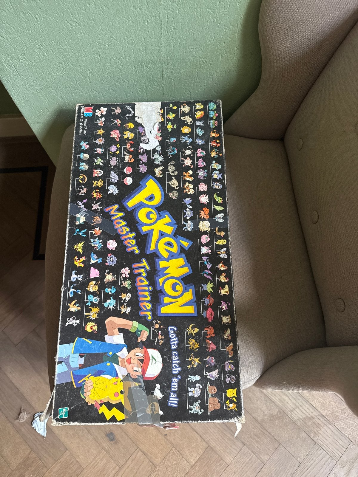 Pokémon Master Trainer Bordspel - Vintage Editie, Hobby en Vrije tijd, Drie of vier spelers, Ophalen of Verzenden, Gebruikt