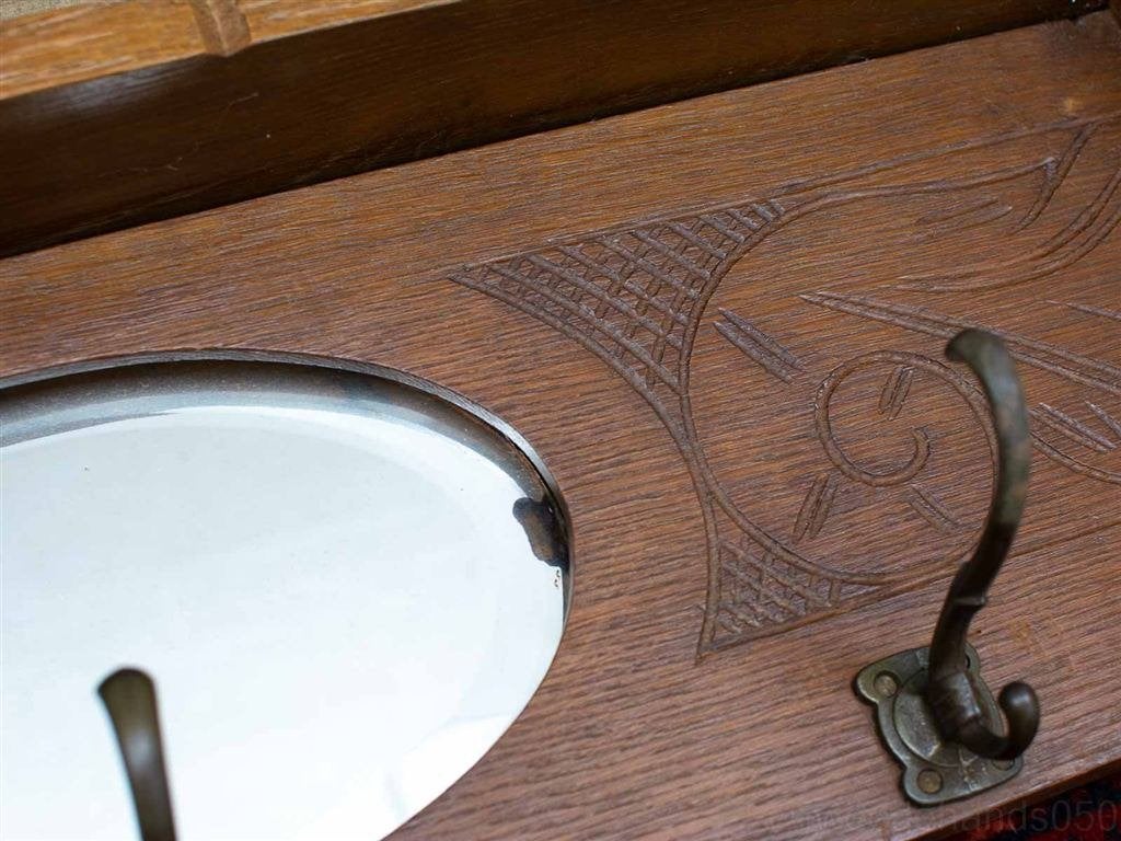houten kapstok met kleed 28063, Huis en Inrichting, Woonaccessoires | Kapstokken, Wandkapstok, Gebruikt, Ophalen of Verzenden