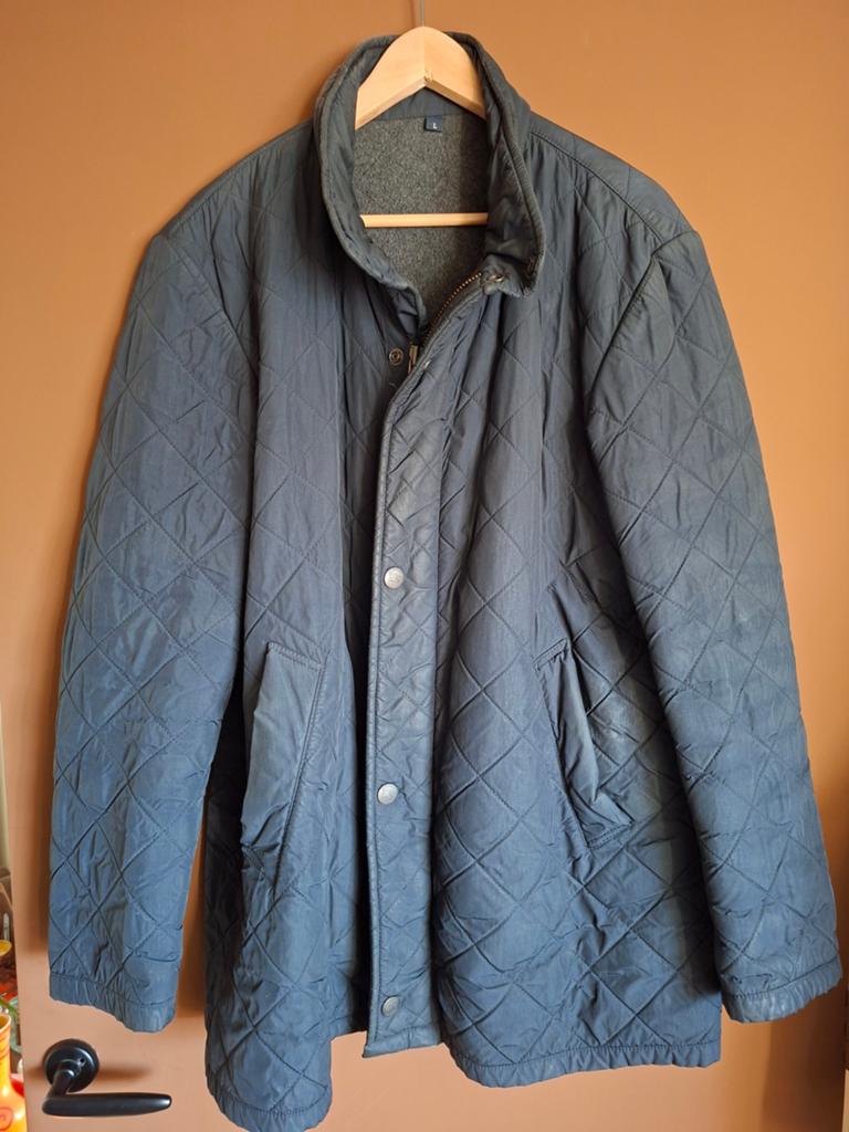 Burberry heren jas maat L heren, Maat 52/54 (L), Burberry, Blauw, Ophalen of Verzenden