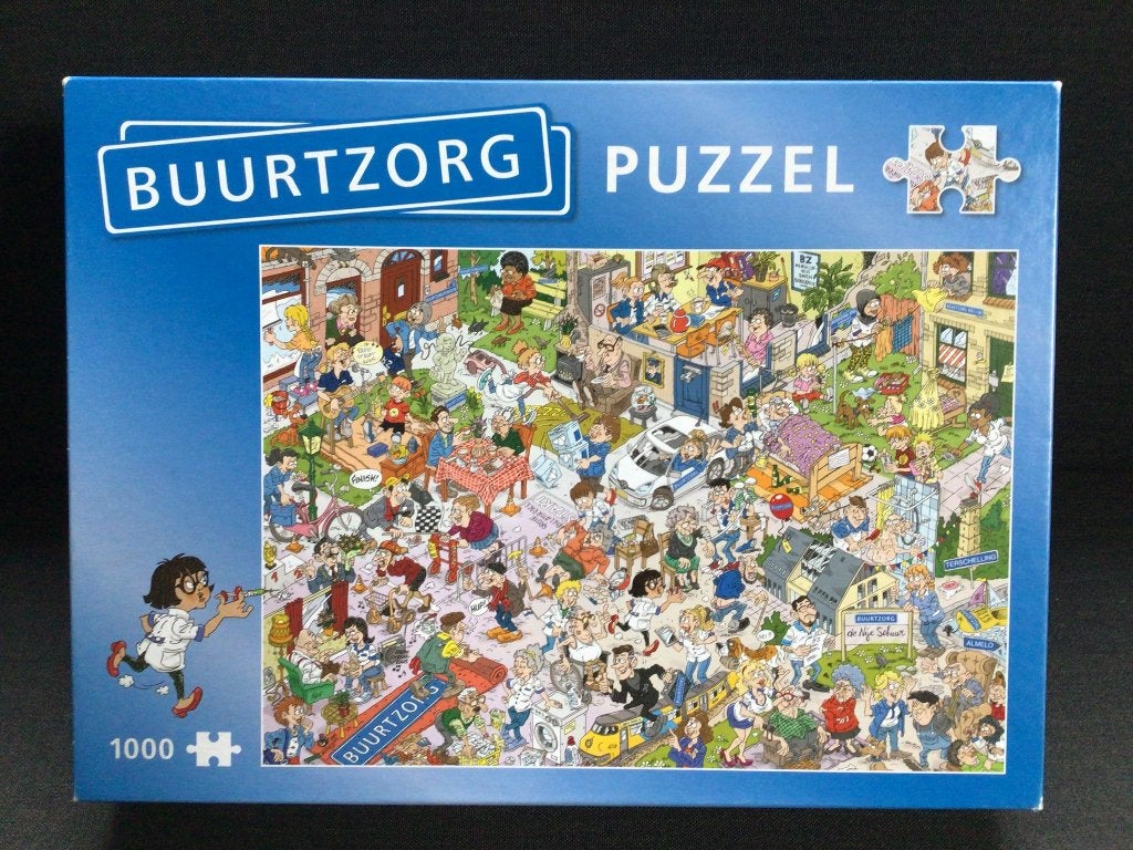 Buurtzorg puzzel 1000, Ophalen, 500 t/m 1500 stukjes, Zo goed als nieuw, Legpuzzel