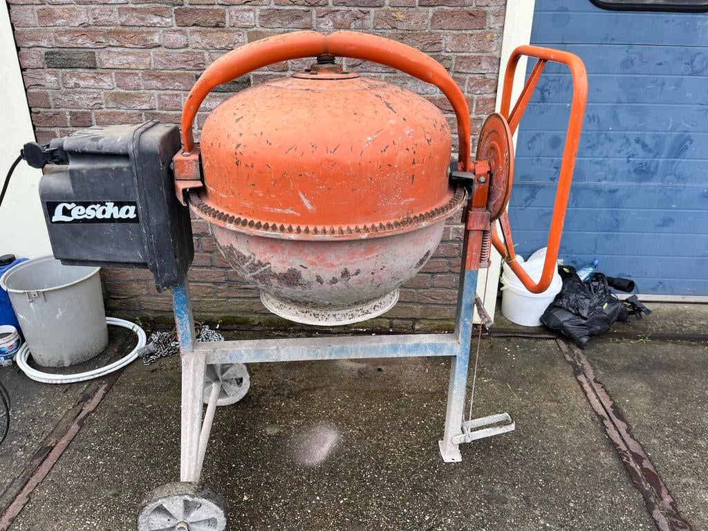 Lescha Betonmolen 145 S - Betrouwbaar en Gebruikt, Doe-het-zelf en Verbouw, Ophalen of Verzenden, Gebruikt