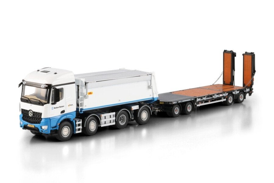 WSI MERCEDES BENZ AROCS MP4 2.300MM 8X2 BALLAST NEDAM, Ophalen of Verzenden, Nieuw, Bus of Vrachtwagen, Wsi
