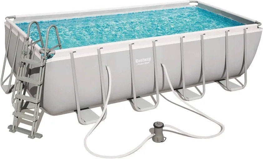 Intex Prism Frame Zwembad 4x2x1m incl pomp, trap en acc, Tuin en Terras, Ophalen, 200 tot 300 cm, 80 tot 120 cm, Zo goed als nieuw