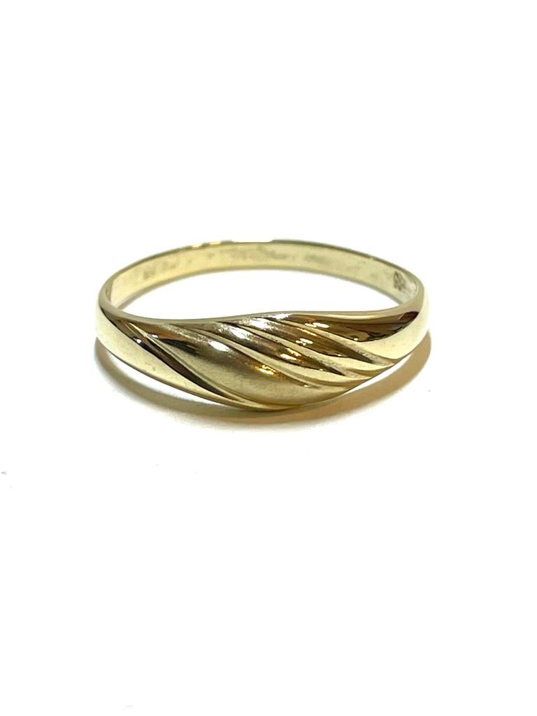 14k gouden ring, 18 tot 19, -, -, Ophalen of Verzenden