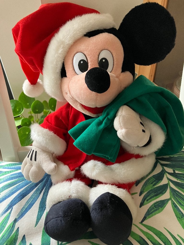 Disney Mickey Mouse kerstman, Ophalen, Mickey Mouse, Zo goed als nieuw, Knuffel
