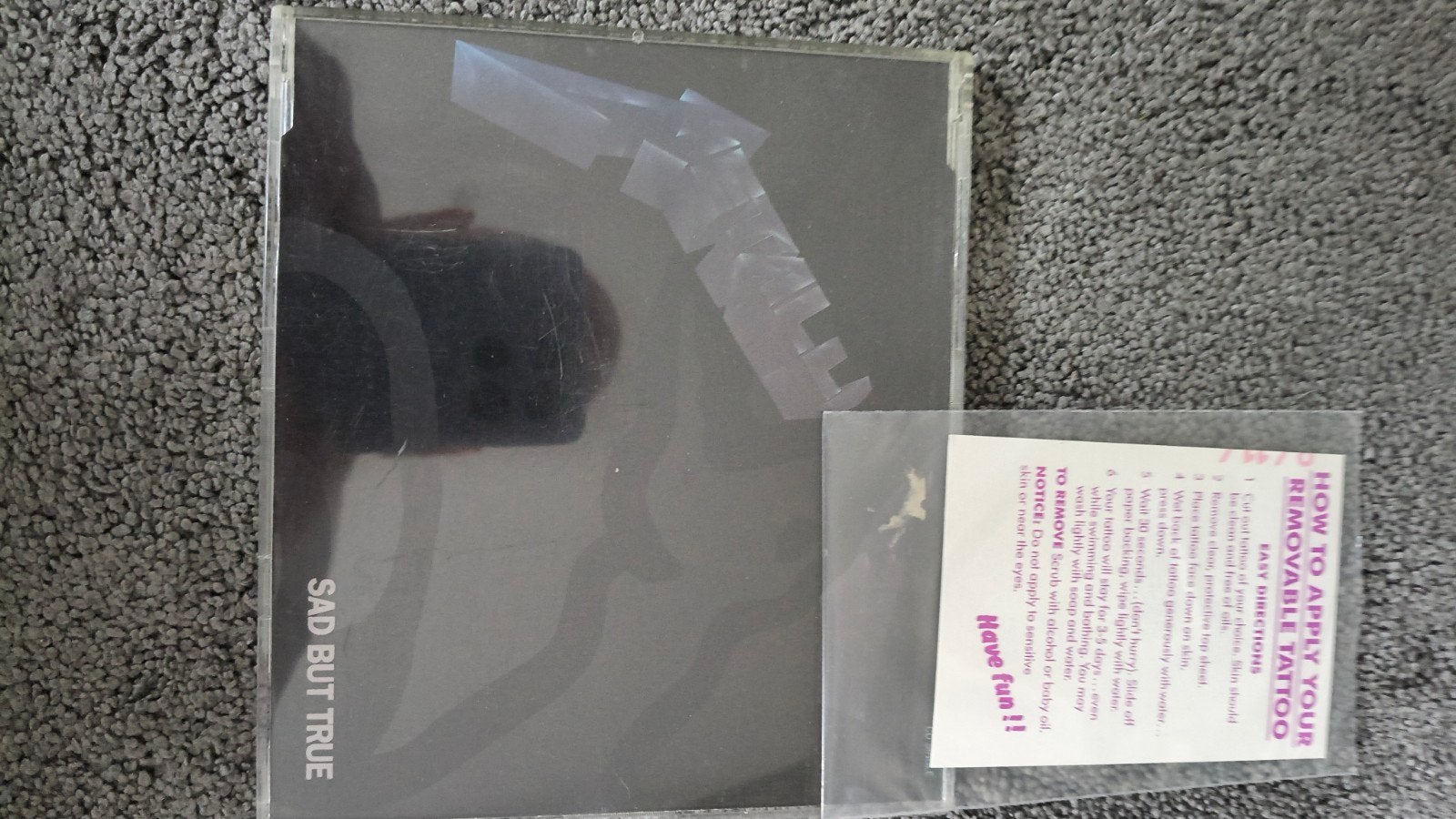 Metallica - Sad But True CD Single (met tattoo), Ophalen of Verzenden, Zo goed als nieuw