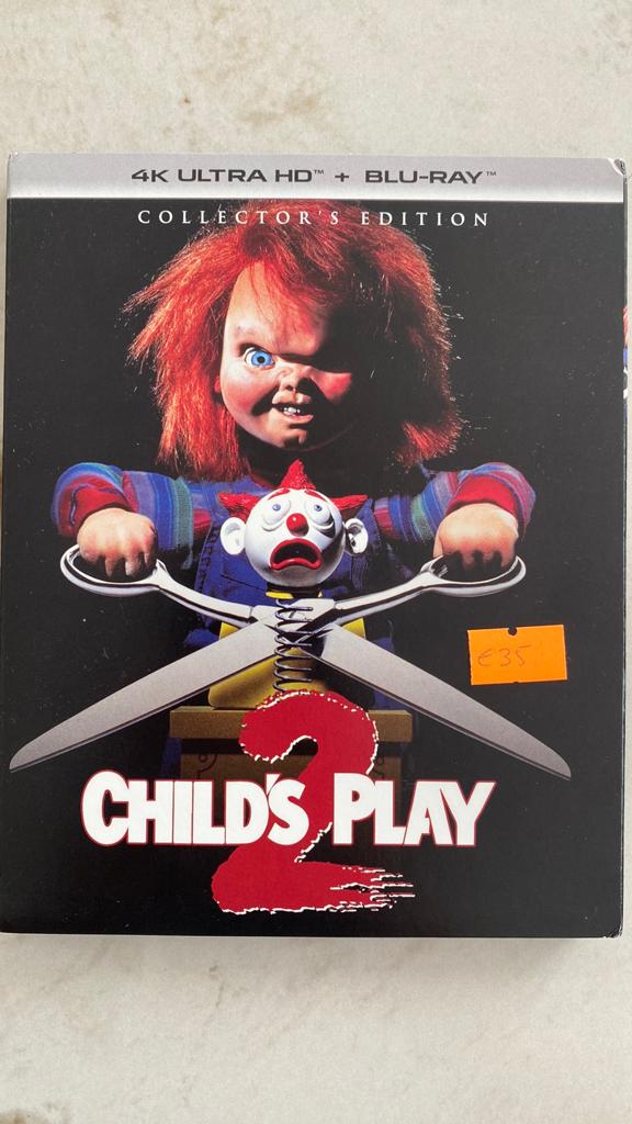 Childs play 2 4K UHD blu ray met slipcover, Ophalen of Verzenden, Zo goed als nieuw, Horror