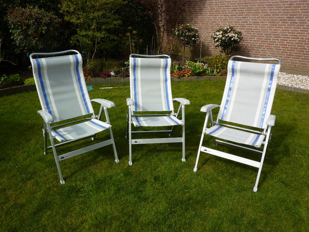 Dukdalf 8 standen lichtgewicht camping stoelen tuinstoelen, Huis en Inrichting, Stoelen, Zo goed als nieuw, Drie, Kunststof, Stof