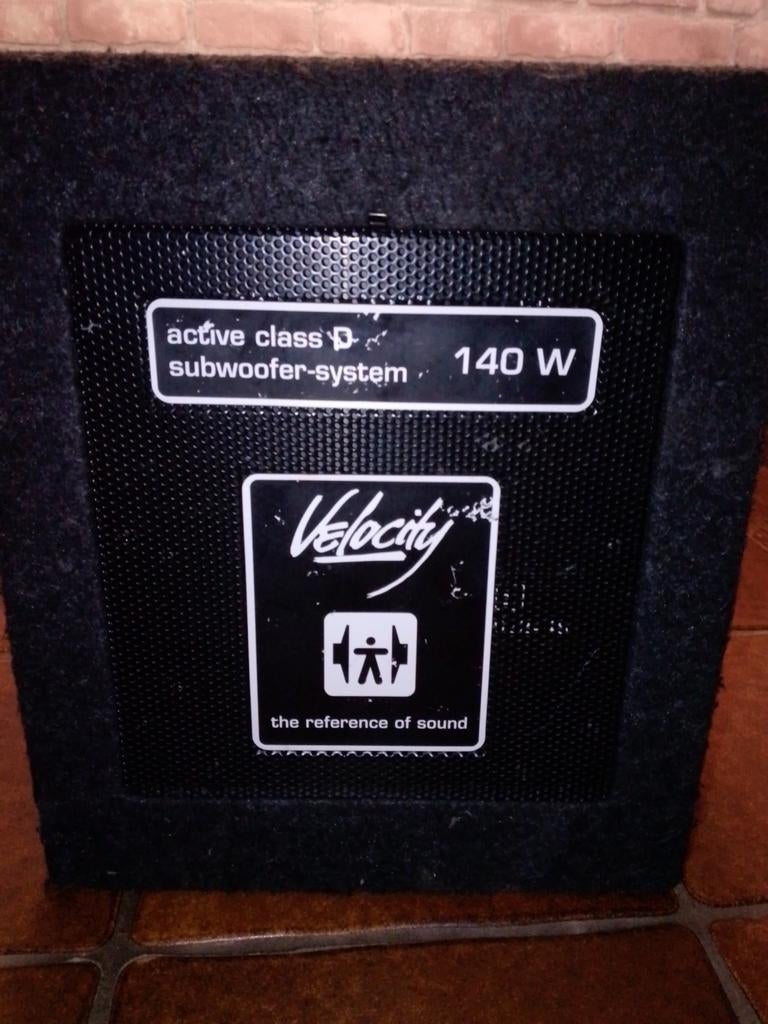 Blaupunkt Velocity VRB 8A 140W actieve autosubwoofer, Ophalen of Verzenden