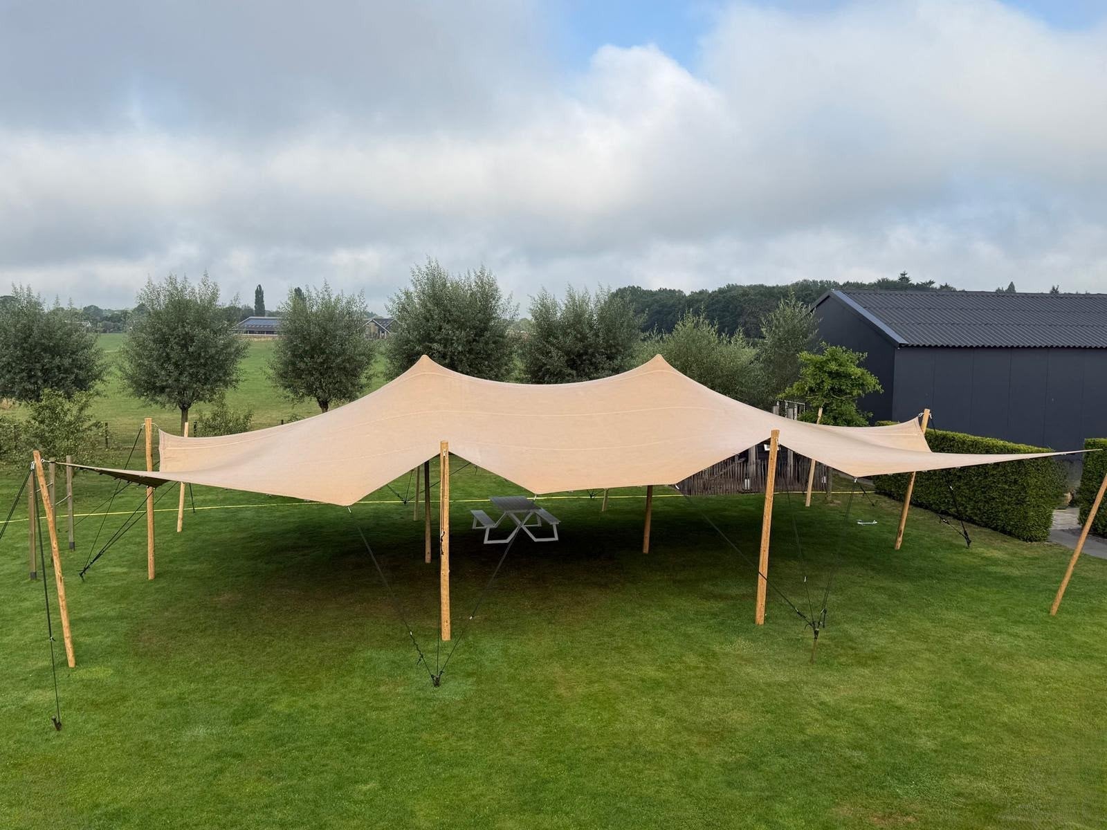 Stretchtent te huur - Diverse maten voor elk evenement, Ophalen, Gebruikt