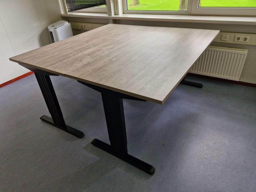 Kantoor bureau hoogte instelbaar zwart frame ( 20x ) 160x80, Niet ingevuld, Niet ingevuld, In hoogte verstelbaar, Ophalen of Verzenden