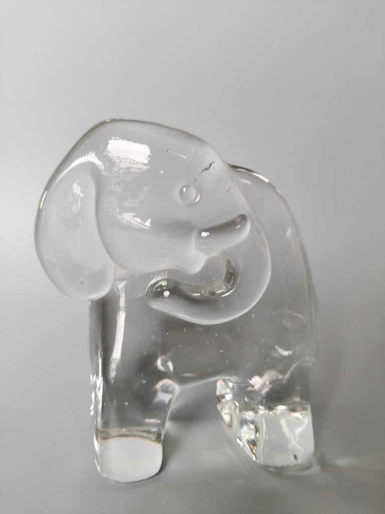 Kosta Boda ? Olifant uit de Zoo serie ? Beeld glazen olifant, Verzenden