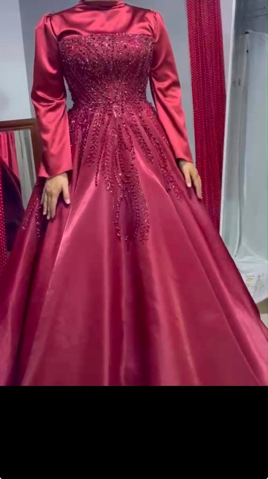 Prachtige nieuwe henna jurk - Maat 36/38, Ophalen of Verzenden, Nieuw, Rood