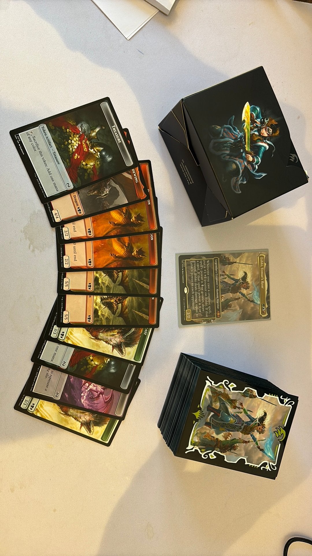 Temur Roar commander deck, Ophalen of Verzenden, Zo goed als nieuw, Speeldeck