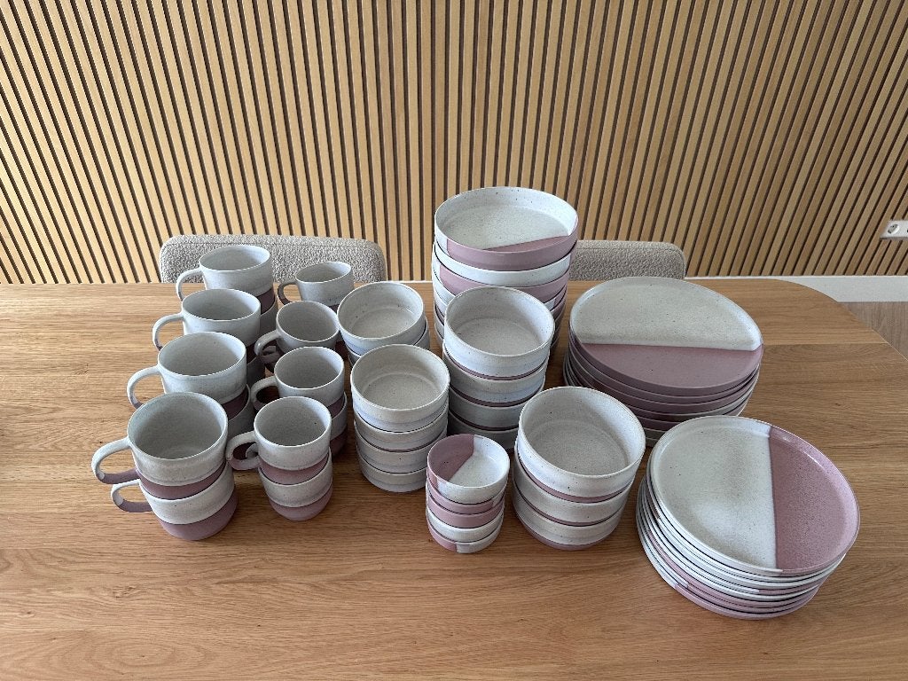 Kwantum servies set 64 delig zoals HK Living Motel a Miio, Huis en Inrichting, Keuken | Servies, Ophalen, Zo goed als nieuw, Overige stijlen