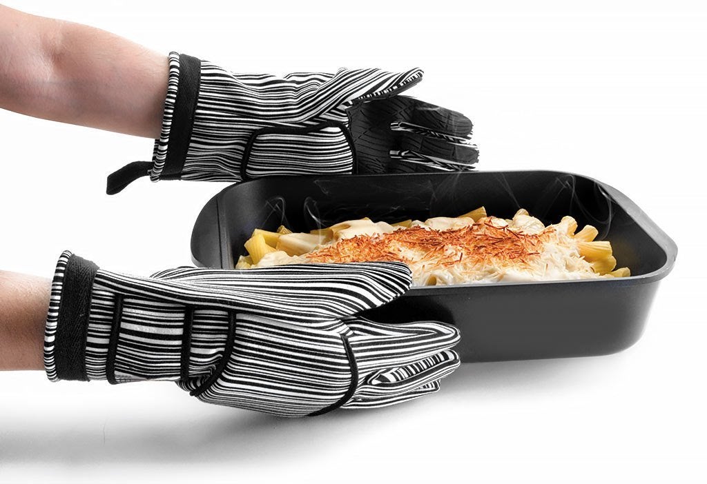 Set 2 Universele BBQ - Ovenwanten 32cm  met antislip vingers, Huis en Inrichting, Keuken | Textiel, Ovenwant, Nieuw, Ophalen of Verzenden