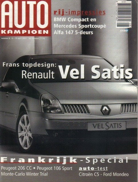 Autokampioen 8 2001 : Peugeot 206CC 2.0 / 104 ZS / 106 Sport, Ophalen of Verzenden, Gelezen, Algemeen