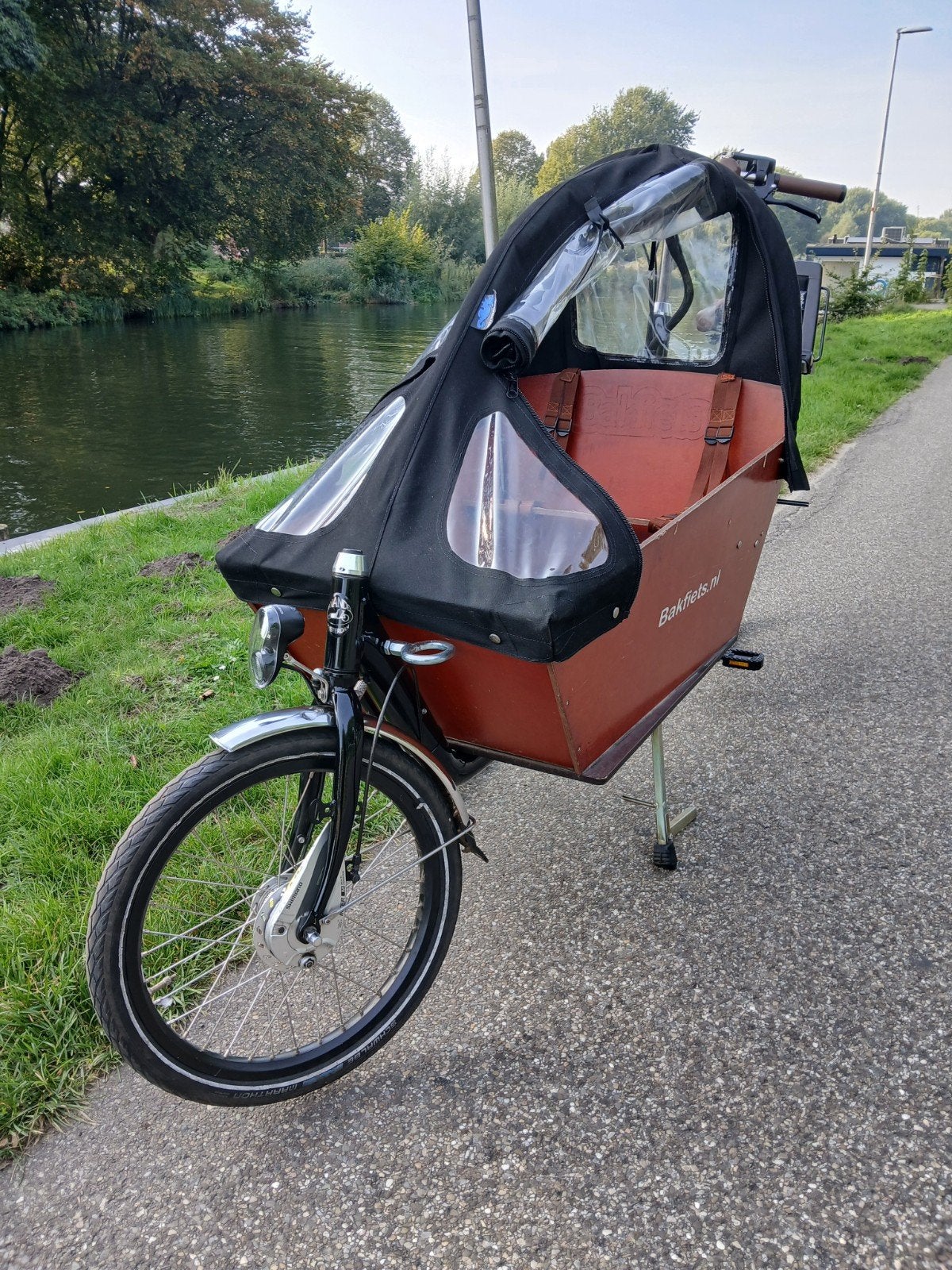bakfiets cargo long nieuwe motor nieuwe accu, Ophalen, Zo goed als nieuw, 4 kinderen of meer, Elektrisch