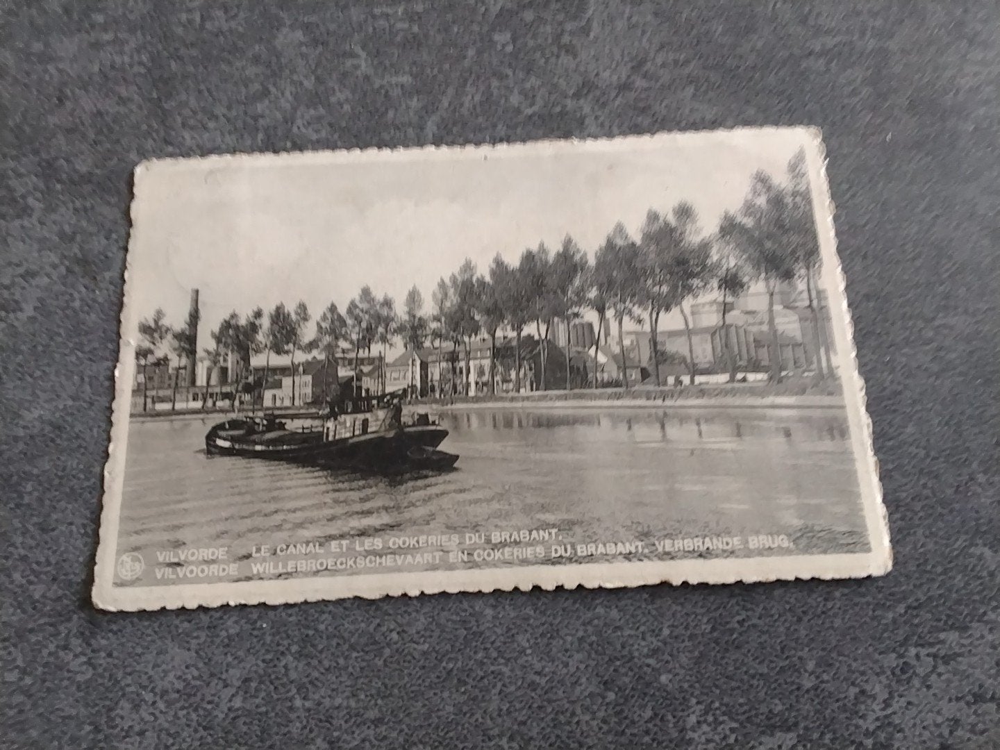 Belgie Vilvoorde Le Canal 1938, Ophalen of Verzenden, 1920 tot 1940, Gelopen, Brussel (Gewest)