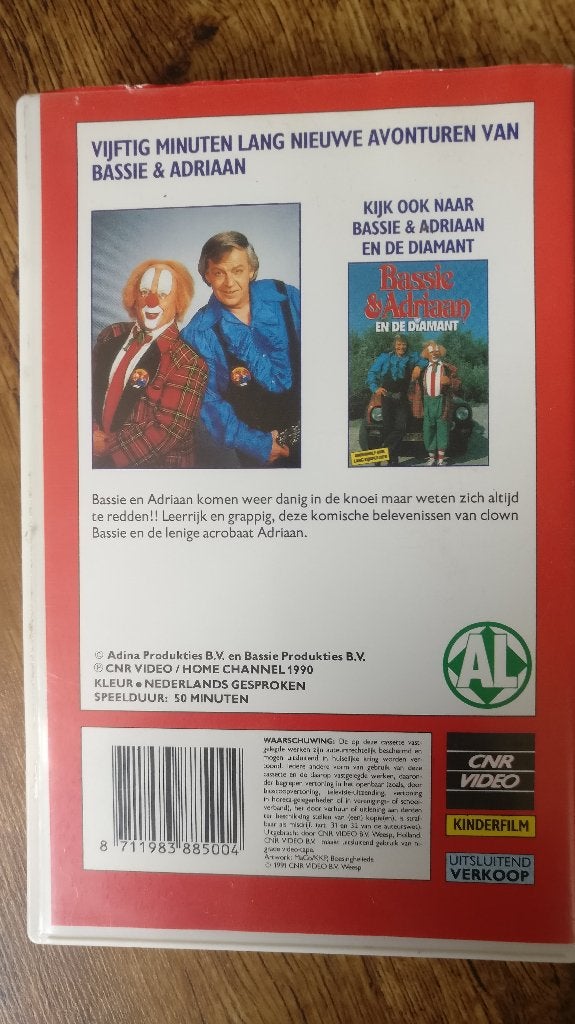 Op bezoek bij Bassie & Adriaan 1990 CNR, Cd's en Dvd's, Gebruikt, Alle leeftijden, Ophalen of Verzenden, Kinderprogramma of -film