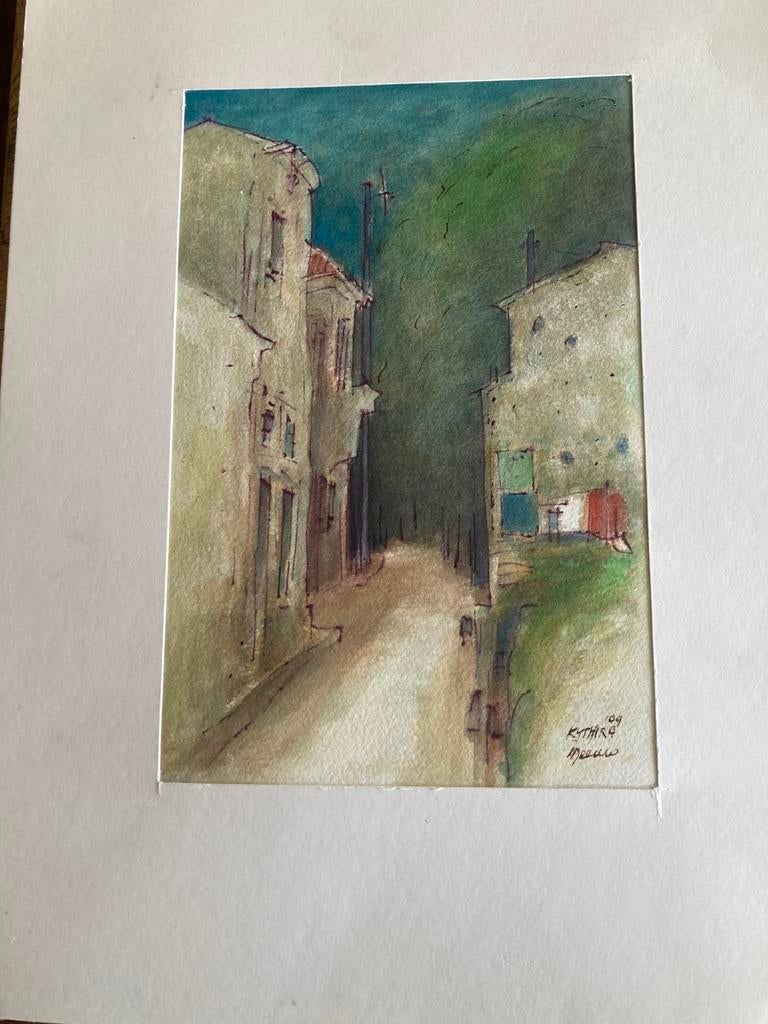 Verschillende aquarellen  Skyros Grieksnland, Ophalen